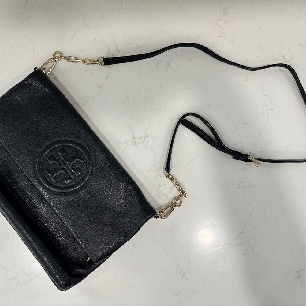 Tory Burch Black Leather Crossbody Bag